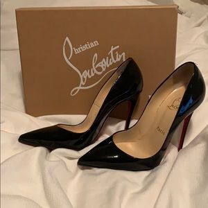Christian Louboutin so kate 120 patent black 37